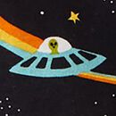 HannaJams™ Pajama Set in Out of This World on Black - swatch