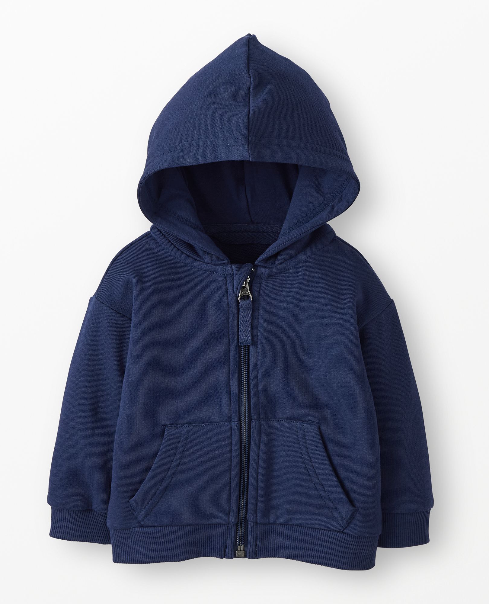 Baby French Terry  Hoodie in Navy Blue - main
