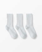 Bright Basics Ribbed Socks 3-Pack in White - main