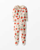 Baby Zip Footed Sleeper In Organic Cotton in Apple Of My Eye - main