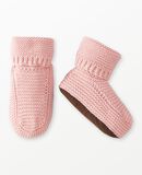 Baby Sweaterknit Booties in Blush Pink - main