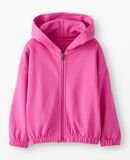 Oversized French Terry Hoodie in Phlox Pink - main