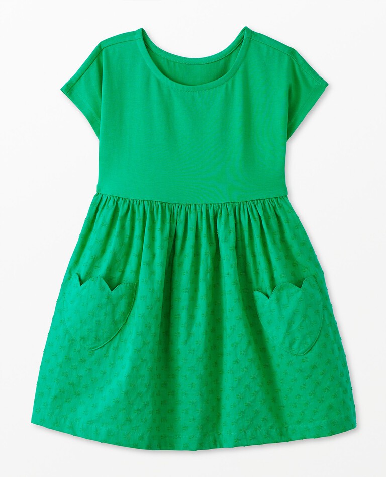 Play Dress with Pockets in Minty Green - main