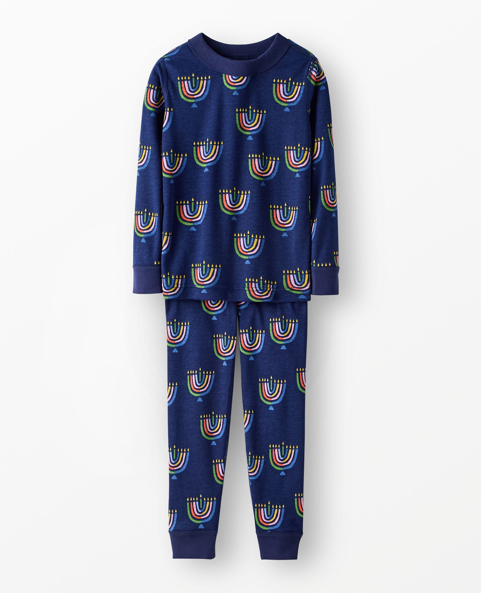 Holiday HannaJams™ Pajama Set in Multi Menorahs - main
