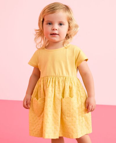 Baby Tulip Pocket Dress & Bloomers Set in Always Sunny - main