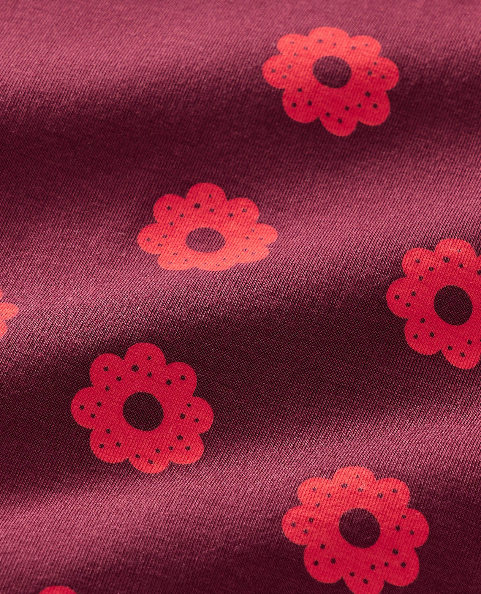 Holiday HannaSoft™ Stretch Sleeper in Sugar Cookies on Red - main