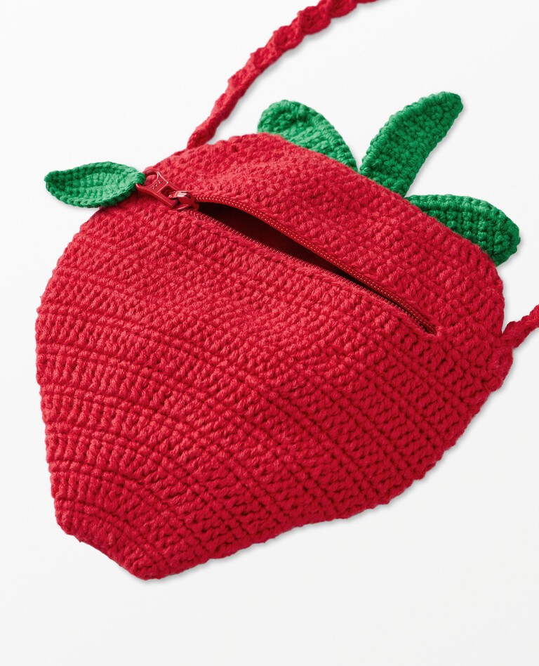 Crochet Strawberry Bag in Strawberry - main
