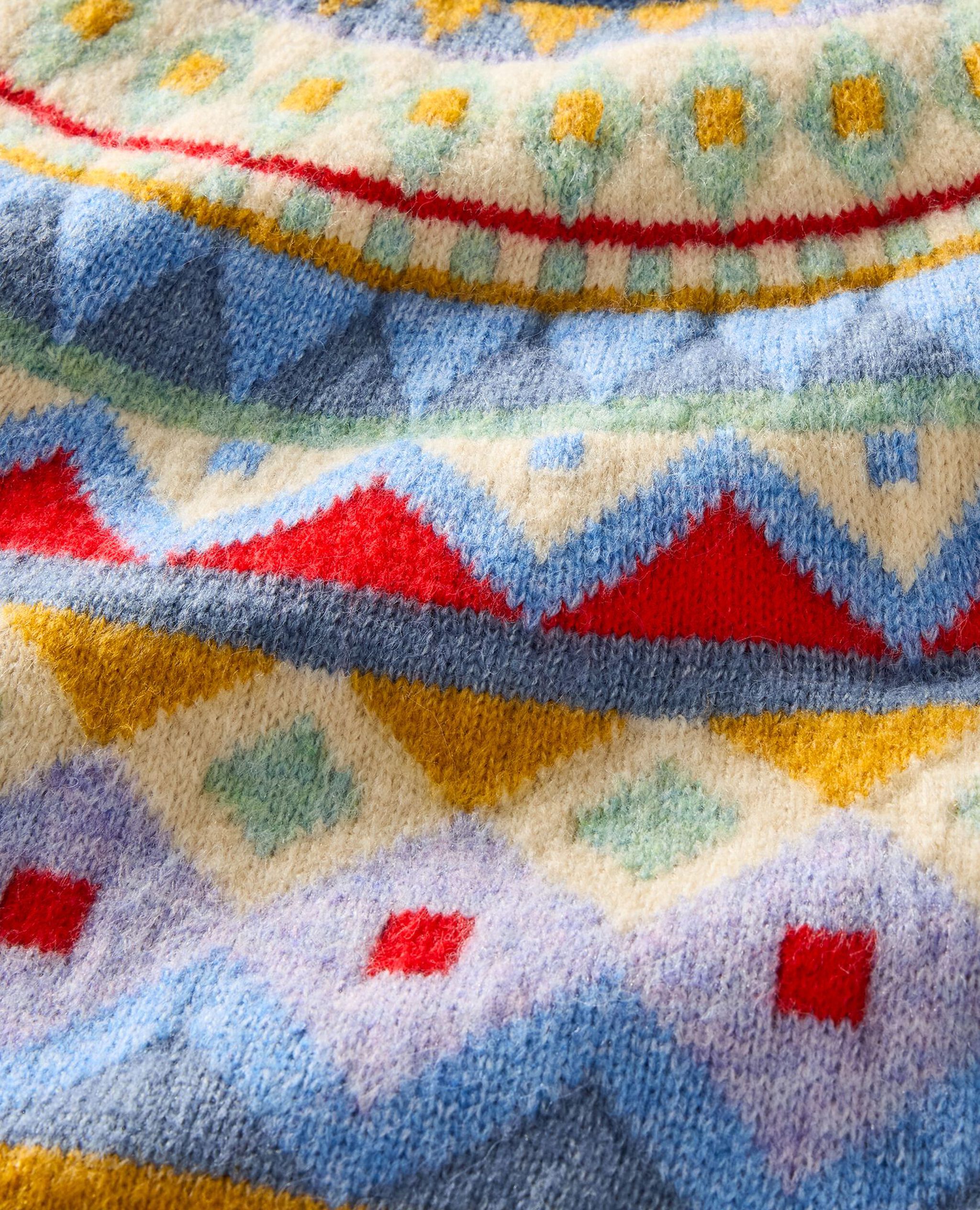 Fair Isle Mock Neck Sweater in Colorful Fair Isle - main