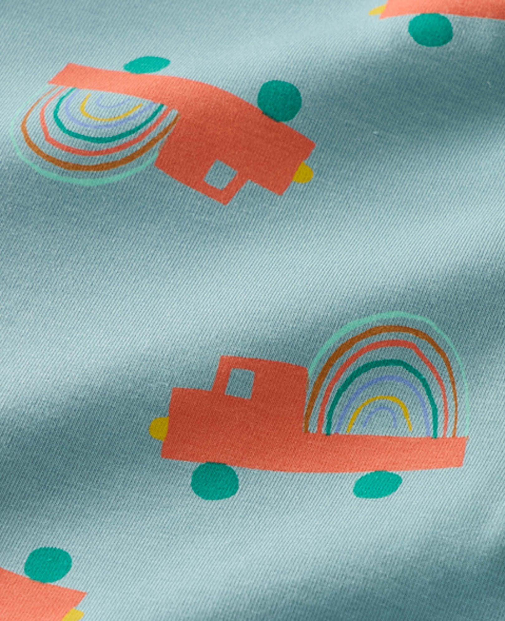 HannaSoft™ Stretch Sleeper in Rainbow Trucks on Stormy Sea - main