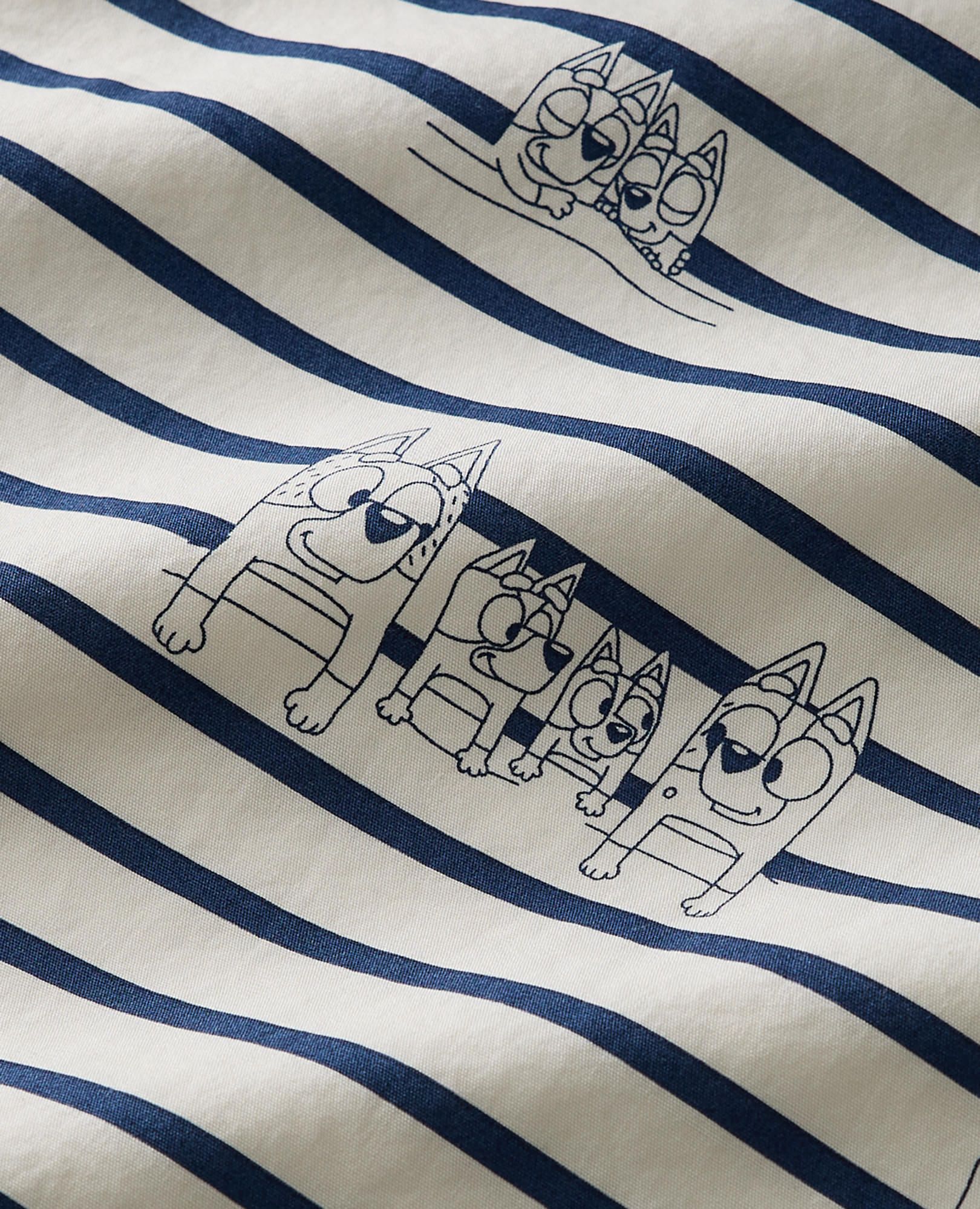 Women's Bluey Long Sleeve Poplin Pajama Set in Bluey Family Sleepover - main