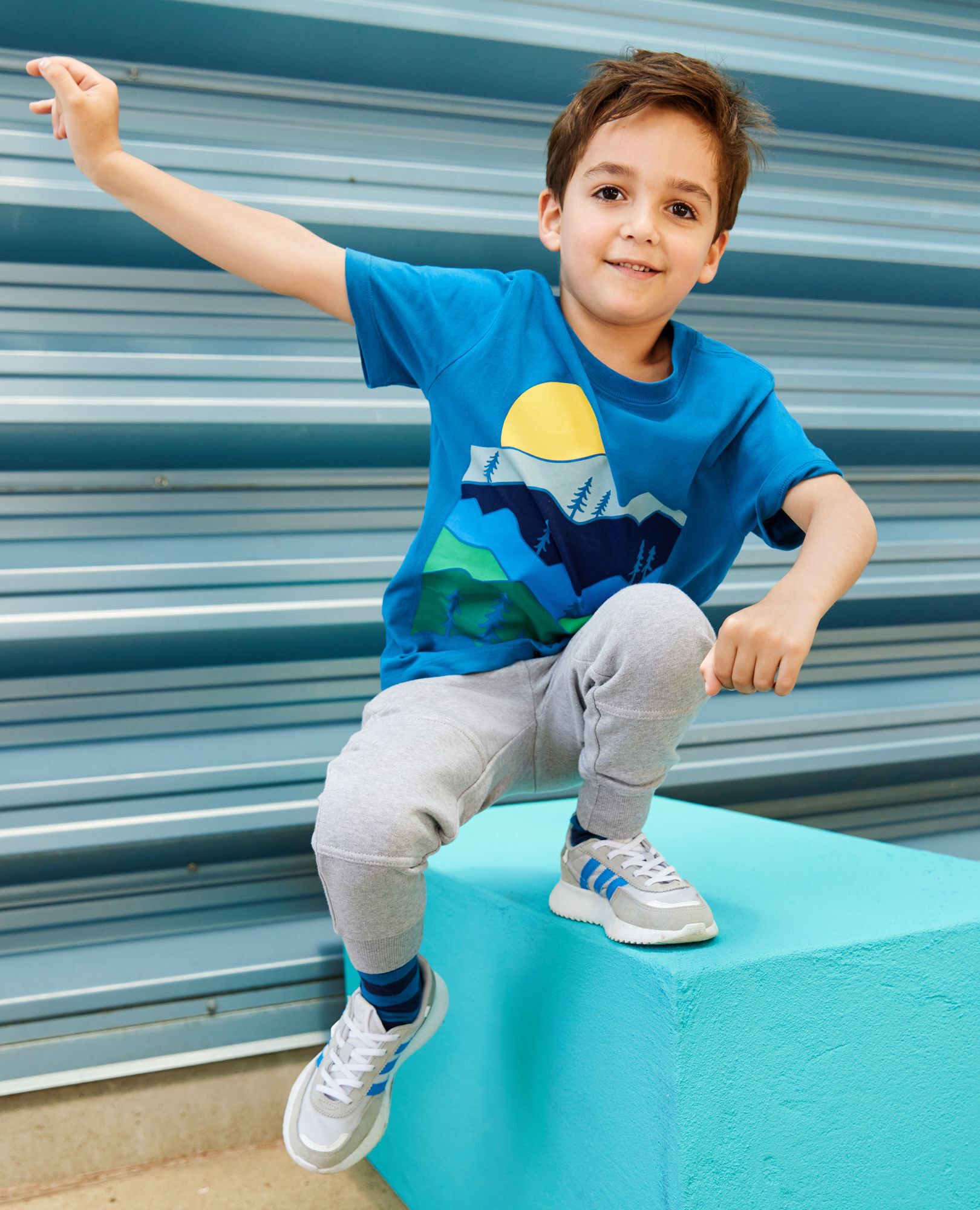 Boy in sweatpants shop