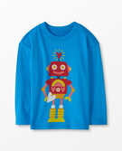 Valentines Graphic Long Sleeve Tee in Equator Blue - main