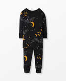 Long John Pajamas In Organic Cotton in Midnight Stars - main