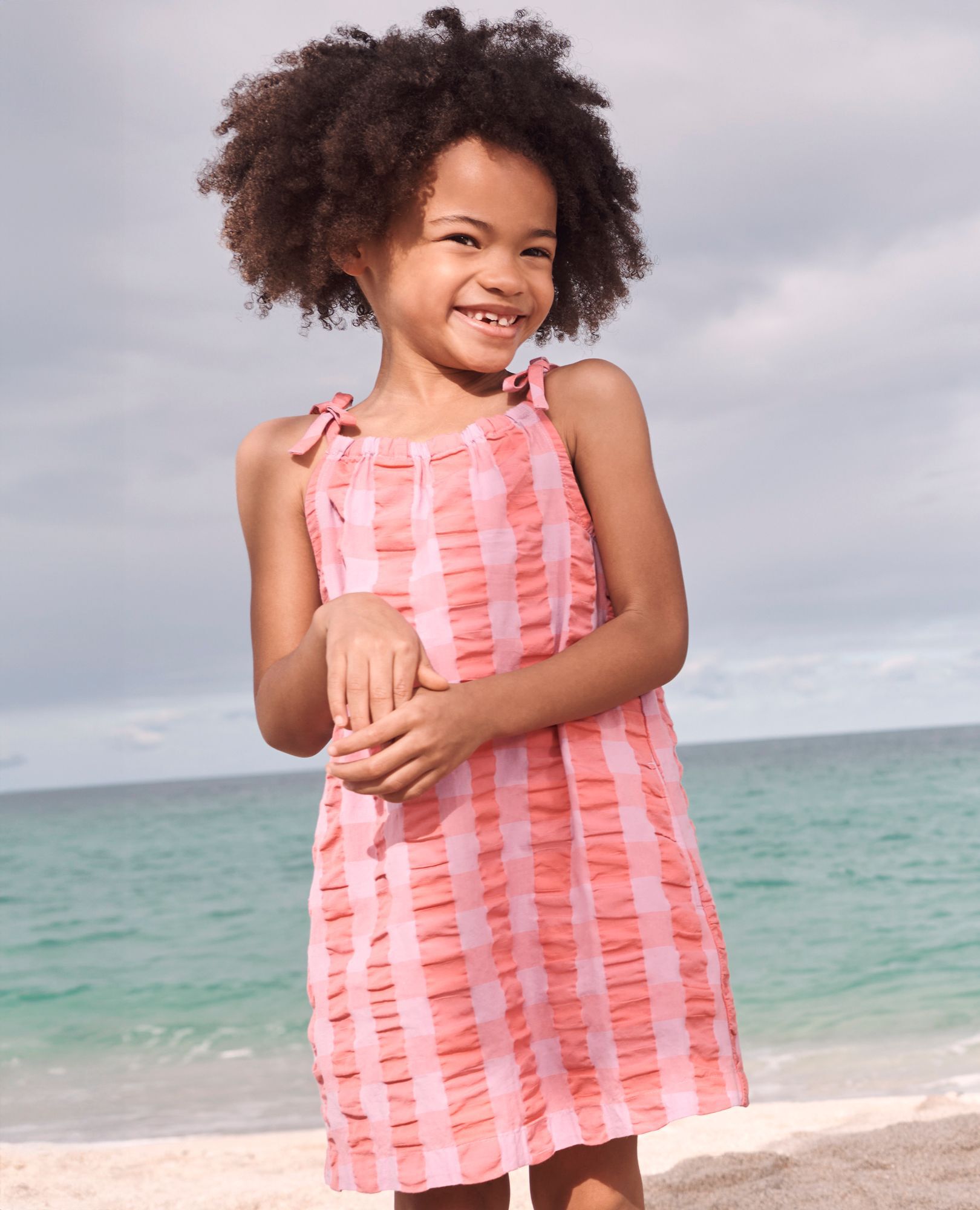 Gingham Seersucker Pillowcase Dress
