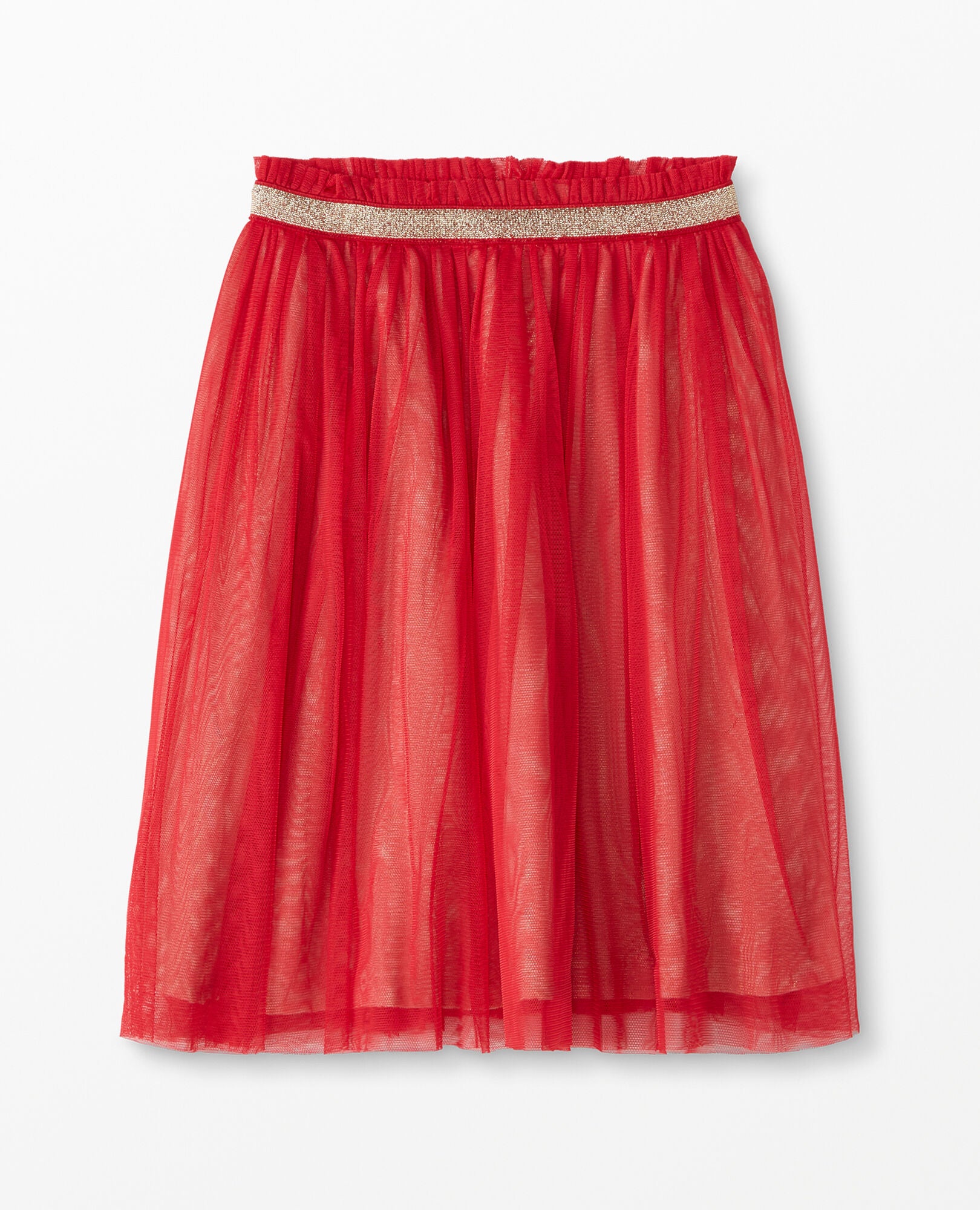 Sparkly red tulle skirt online