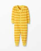 Baby Zip Sleeper In Organic Cotton in Swedish Yellow/Golden Hour - main