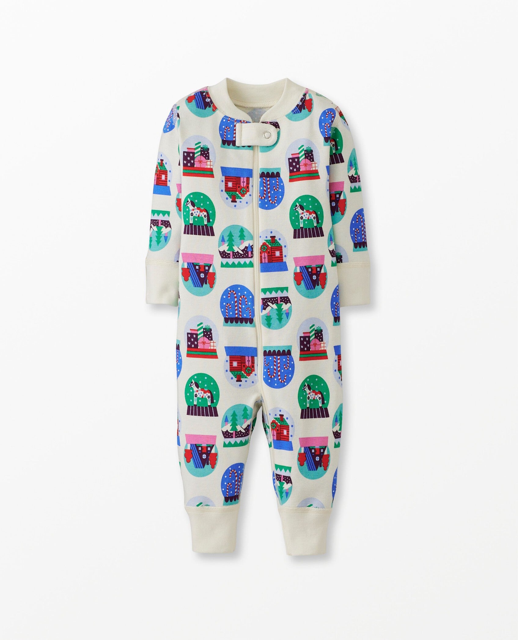 Baby Holiday Print Zip Sleeper Hanna Andersson