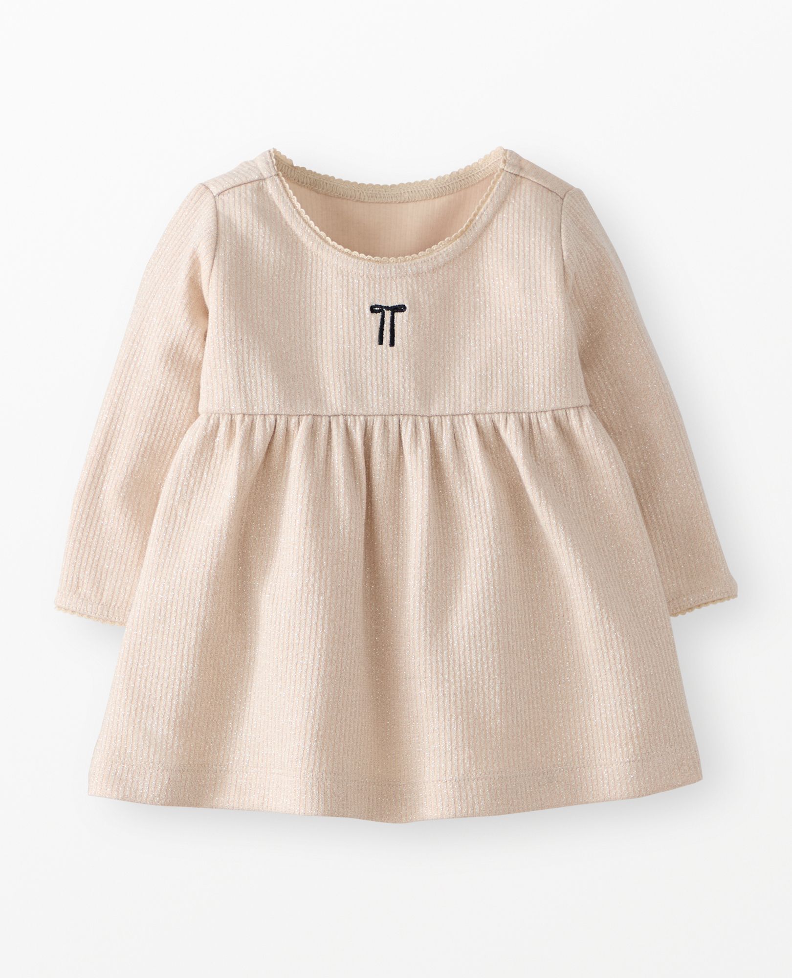 Baby Long Sleeve Sparkle Dress in Pink Whisper - main