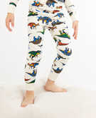 Long John Pajama Set in Dino Roar - main