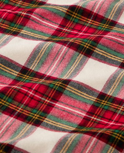 Women's Holiday Flannel Nightshirt in Family Holiday Plaid - main