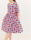 Disney Classic Print Skater Dress in Mickey Mouse Plaid - main
