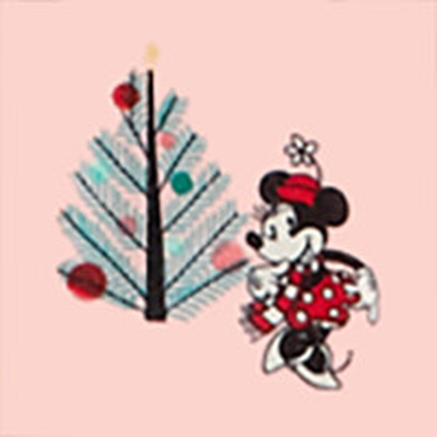 Christmas Minnie on Pink