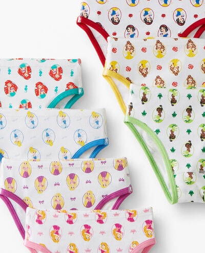 7-Pack Disney Princess Organic Cotton Hipster Underwear in Princess Multi - main