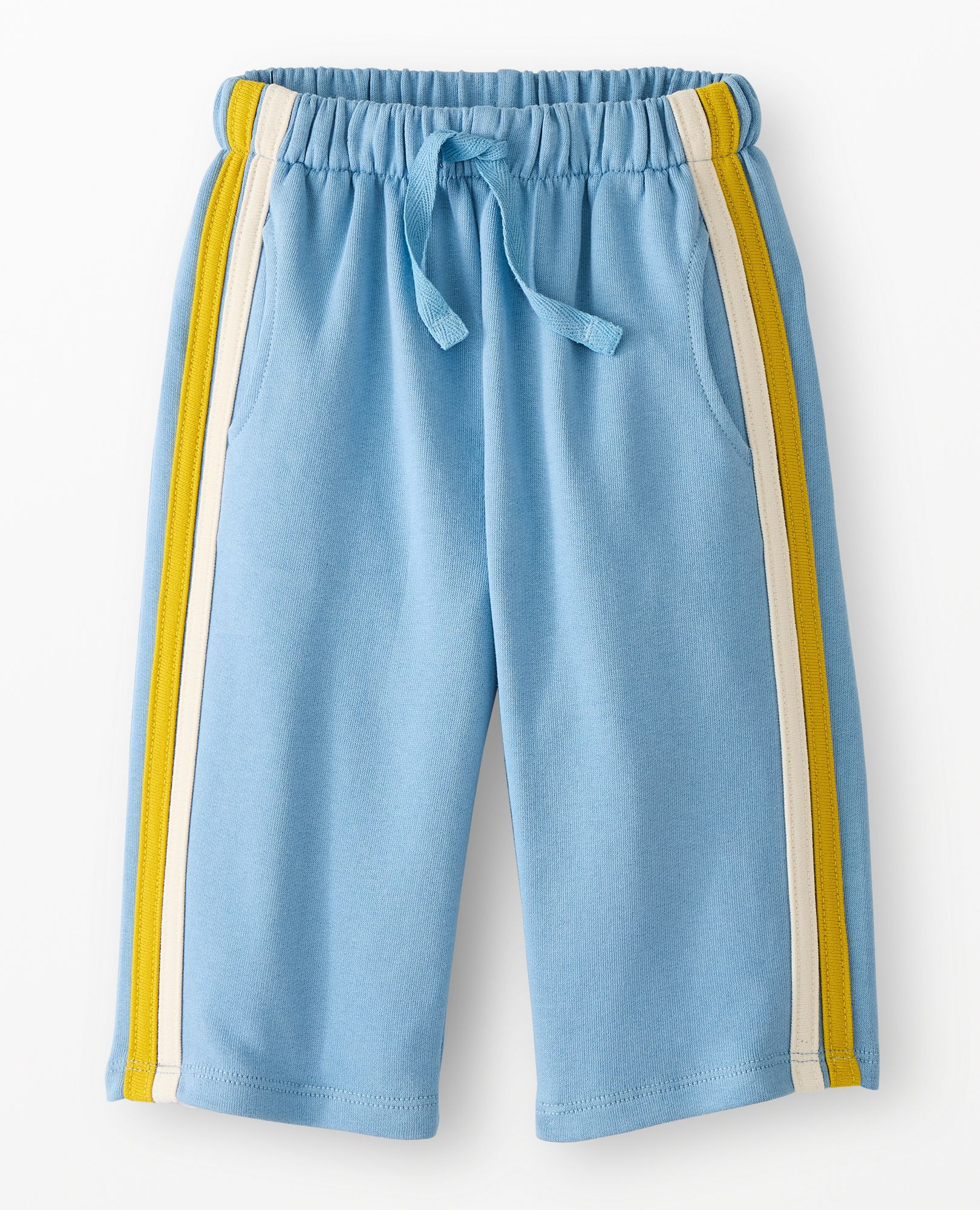 Oversized French Terry Side Stripe Sweatpants in Forever Blue - main