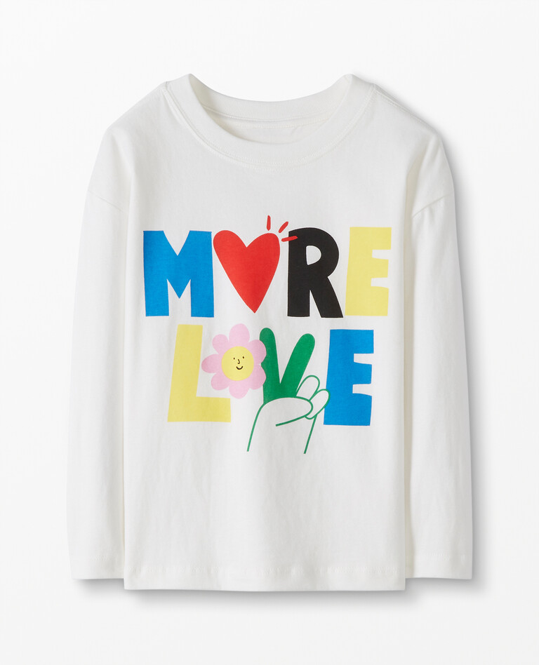 Valentines Graphic Long Sleeve Tee in Hanna White - main
