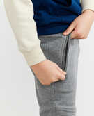 Double Knee Slim Sweatpants in Dark Heather Grey - main