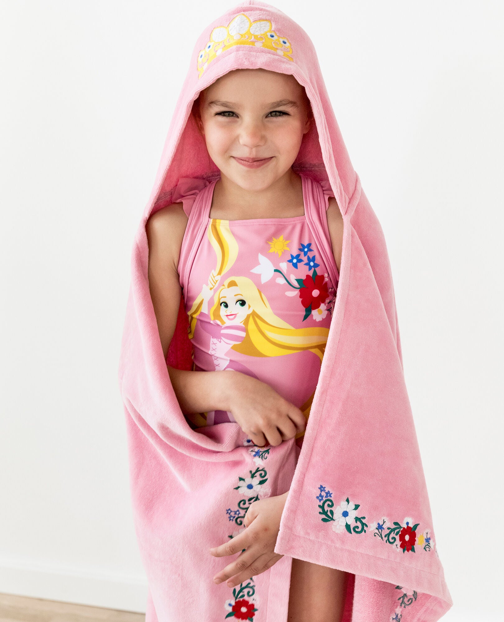 rapunzel hooded towel