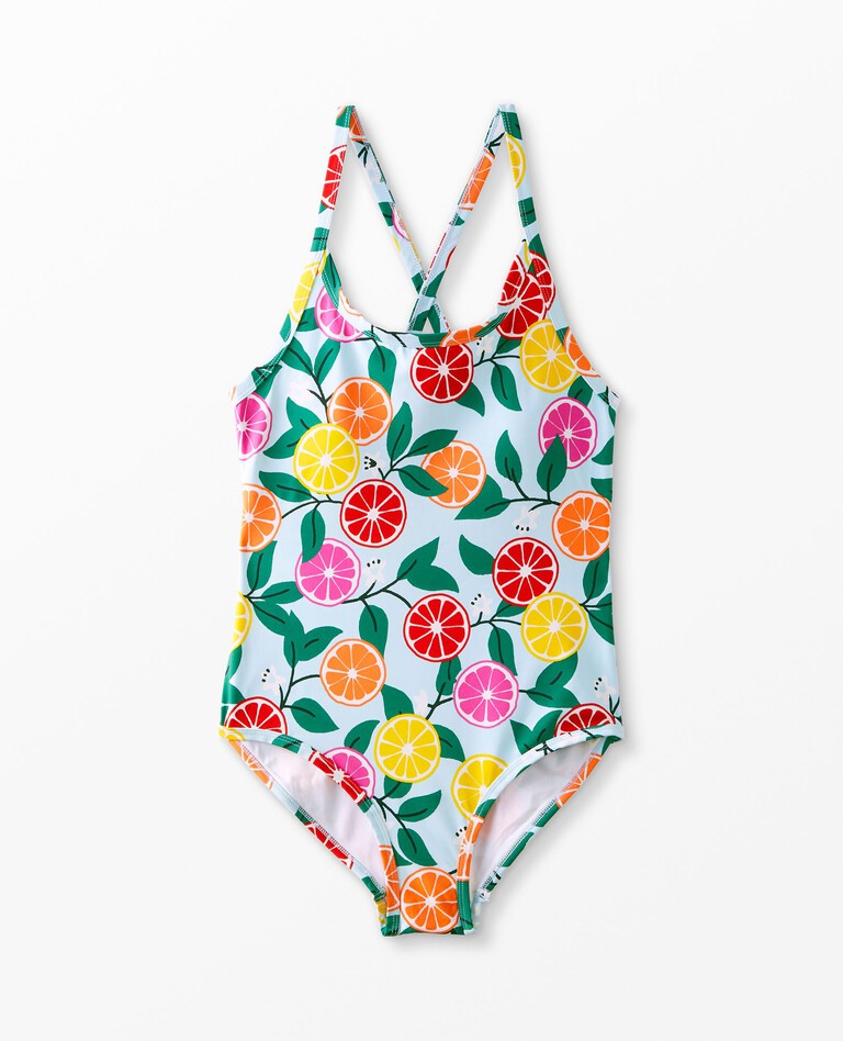 Recycled Women's Swim Suit in Sweet Citrus - main