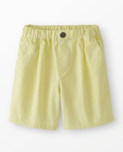 Twill Shorts in Lemon Ice - main