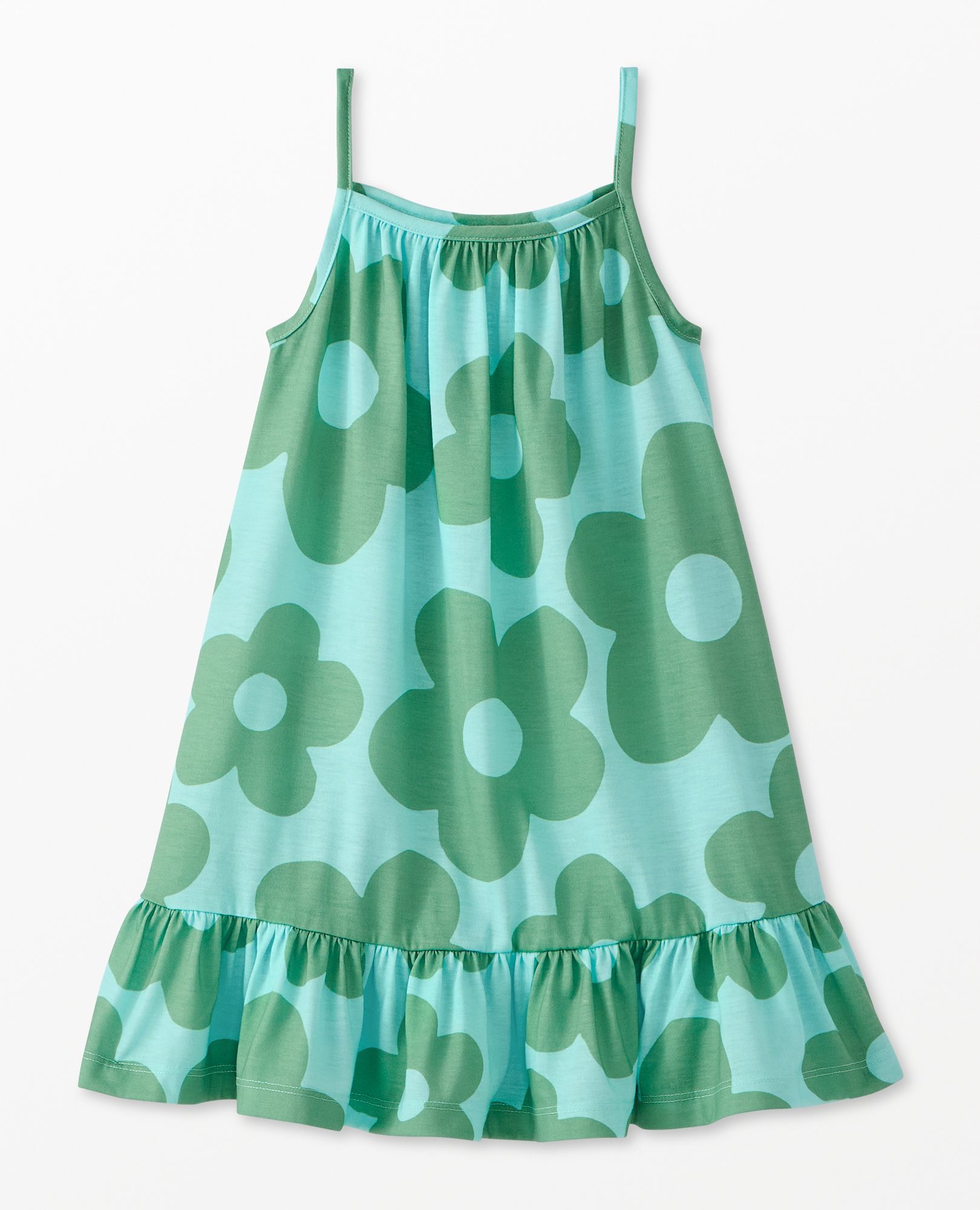 S G Sleeveless Nightgown in  Gigantic Daisy on Sky Blue - main