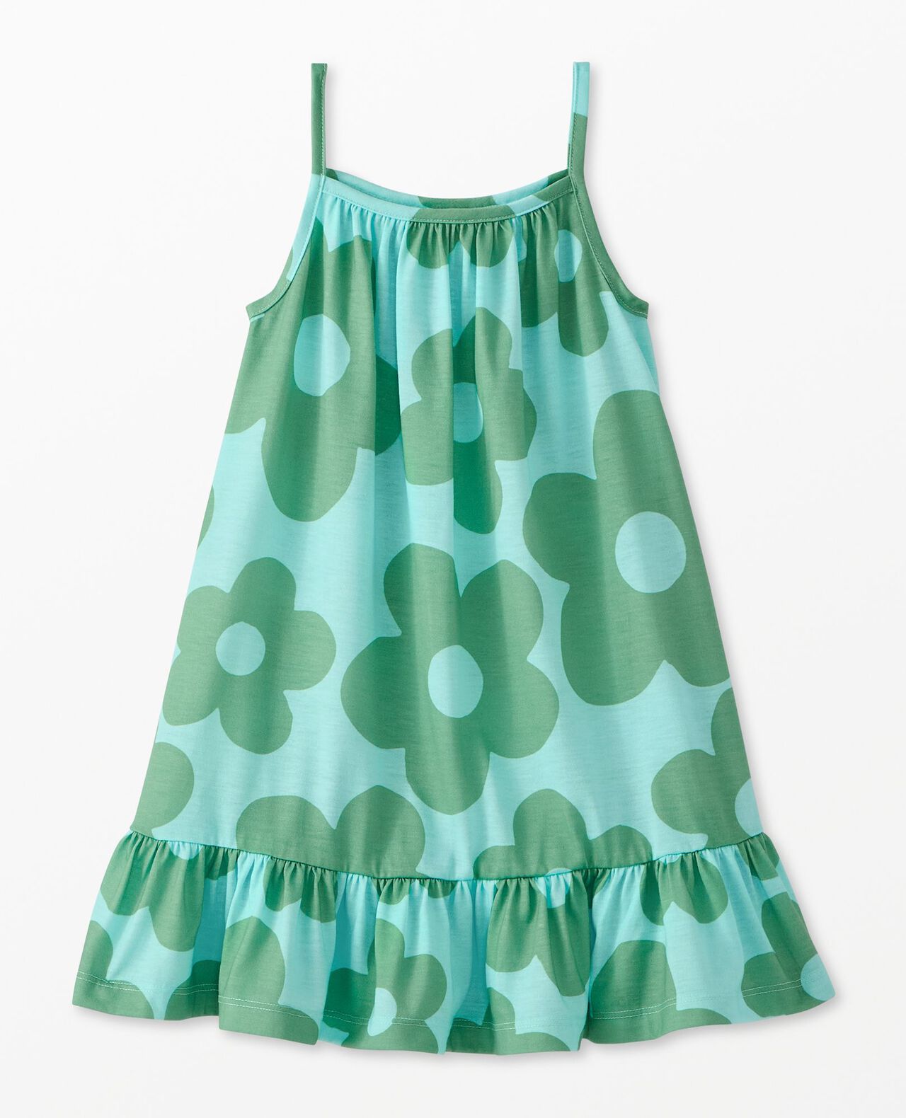 Robe à Bretelles Spaghetti Fille Hanna Andersson Taille 130 - Coton, Motif Floral