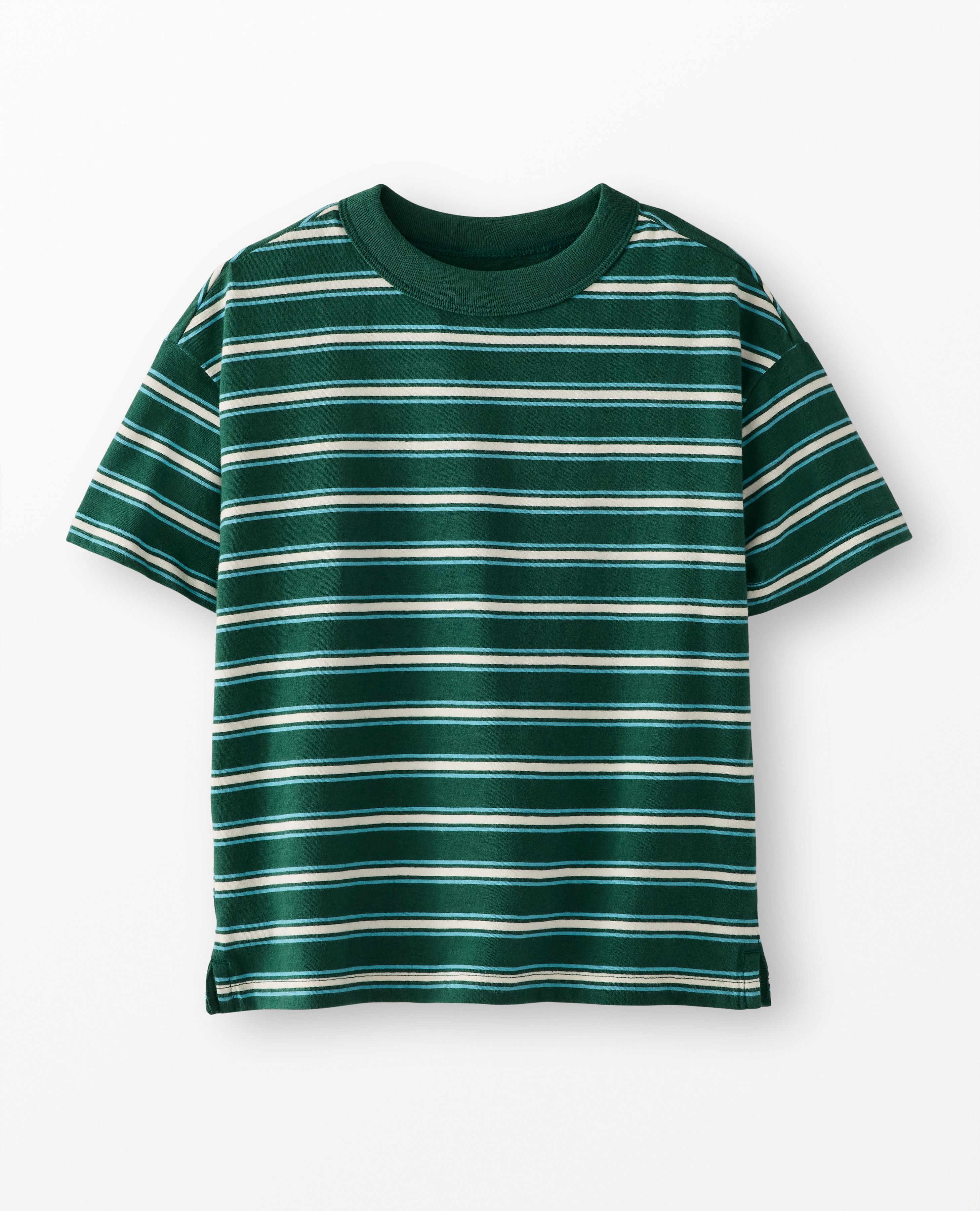 Oversized T-Shirt in Malachite/Chalk Blue - main