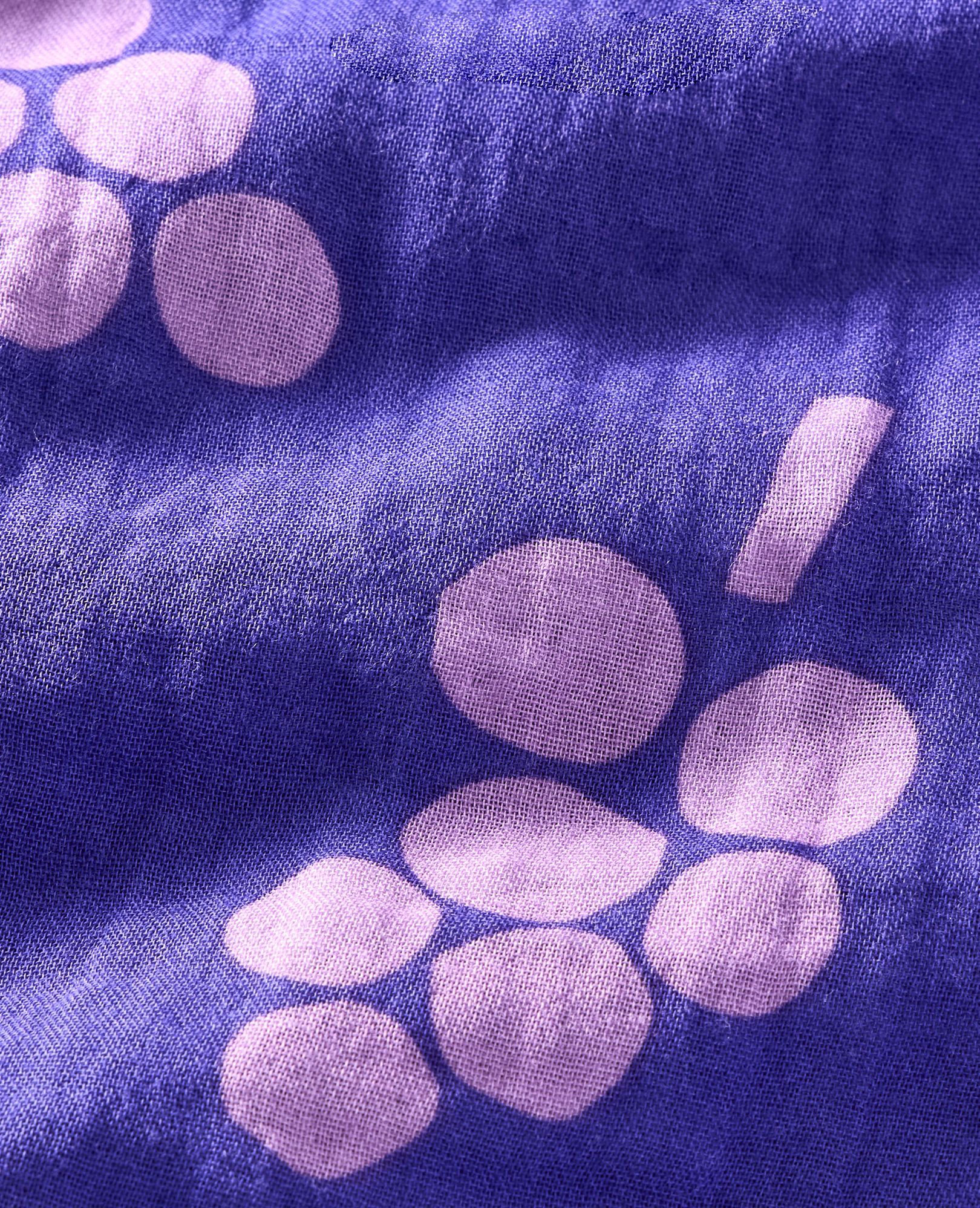 Sleeveless Muslin Dress with Pockets in Summer Grapes - main