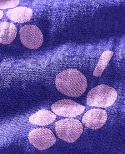 Sleeveless Muslin Dress with Pockets in Summer Grapes - main