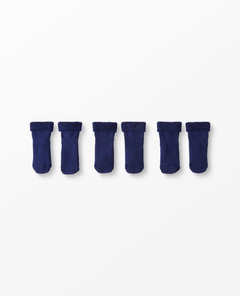 Baby Best Ever First Socks 3-Pack in Navy Blue - main
