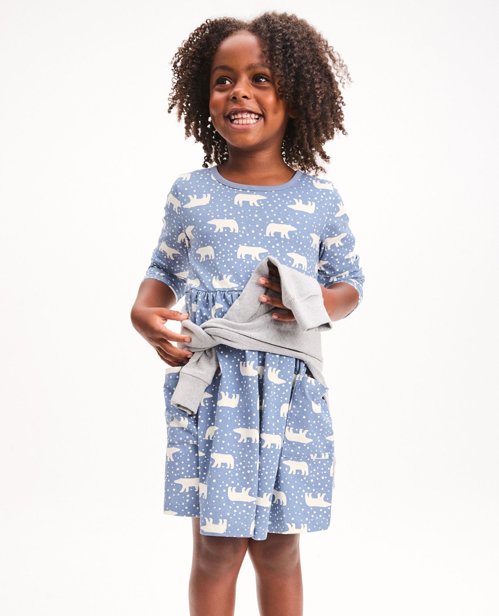 Holiday Long Sleeve Playground Dress with Pockets Hanna Andersson