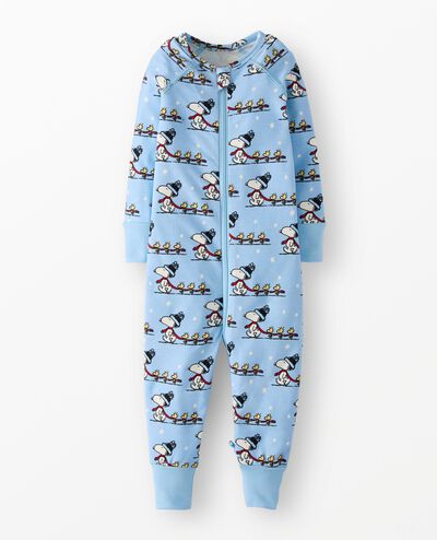 Peanuts Holiday HannaSoft™ Stretch Sleeper in Snoopy and Woodstock in Winter - main