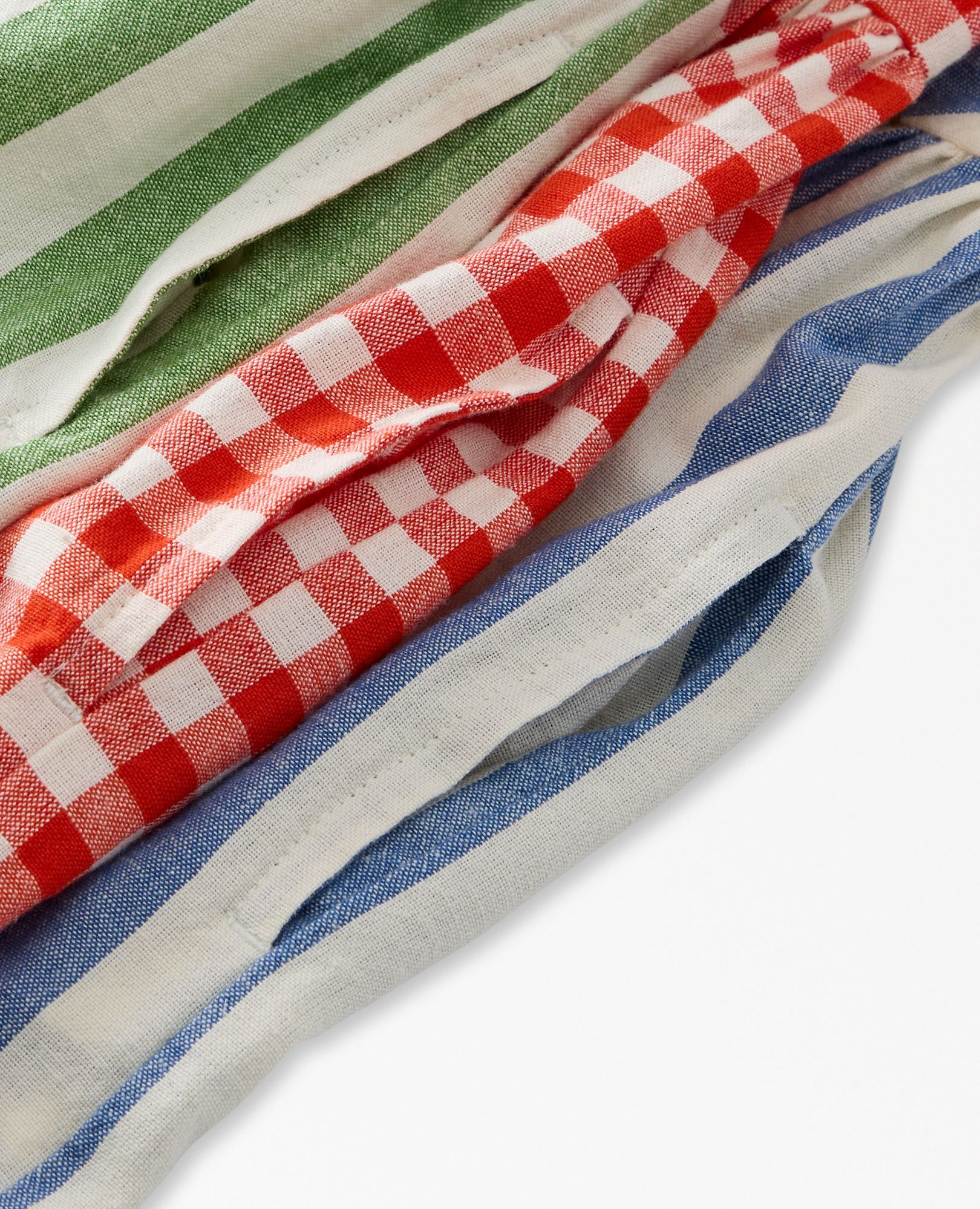 Sleeveless Linen Midi Dress with Pockets in Orange Spice Gingham - main