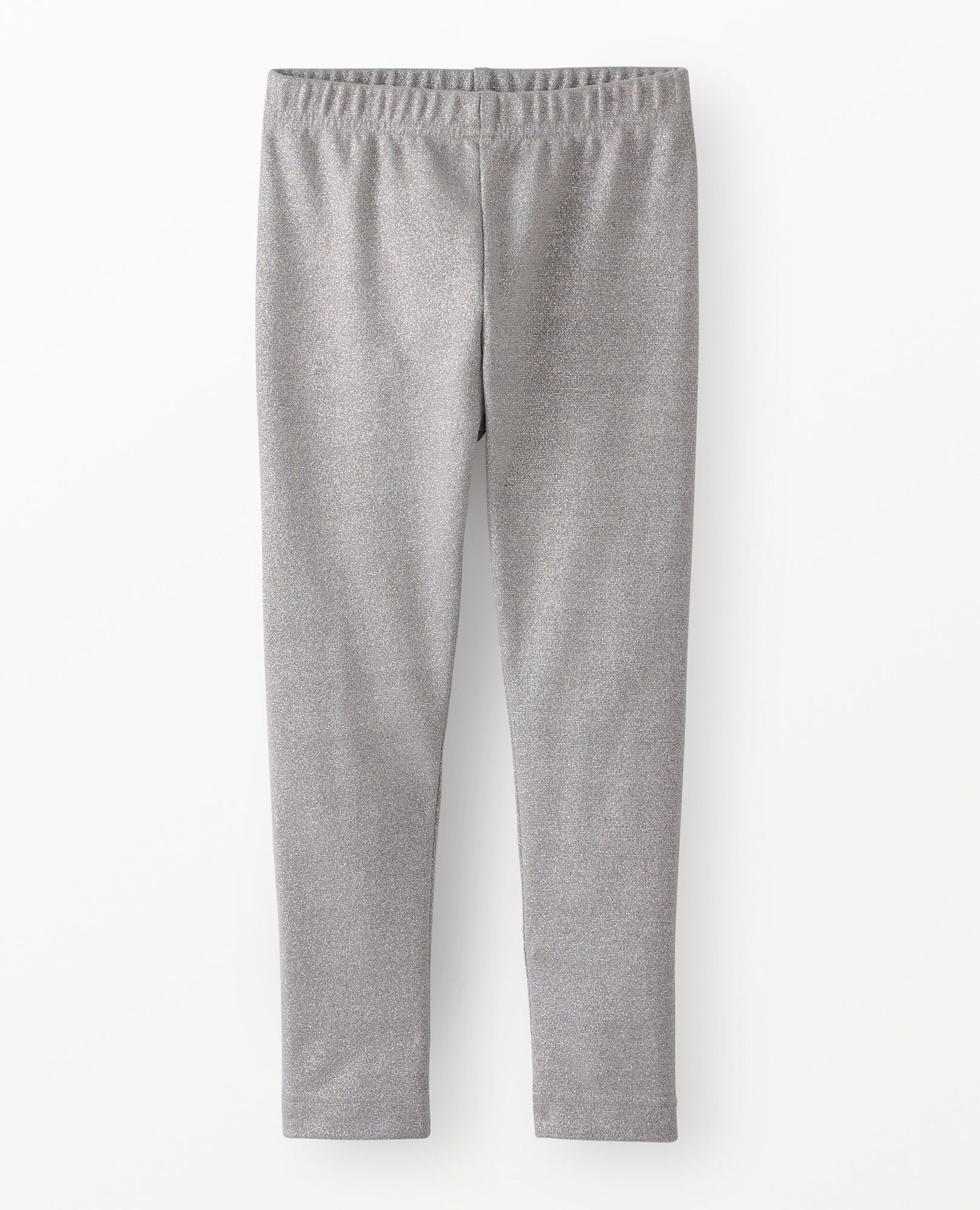 Ribbed Metallic Sparkle Leggings in Misted Grey - main