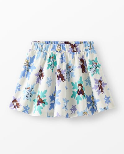 Disney Princess French Terry Skirt in Frozen Snowflake Print - main