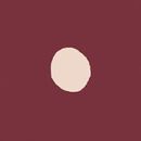 Elbow-Sleeve Collared T-Shirt in Dots on Brown - swatch