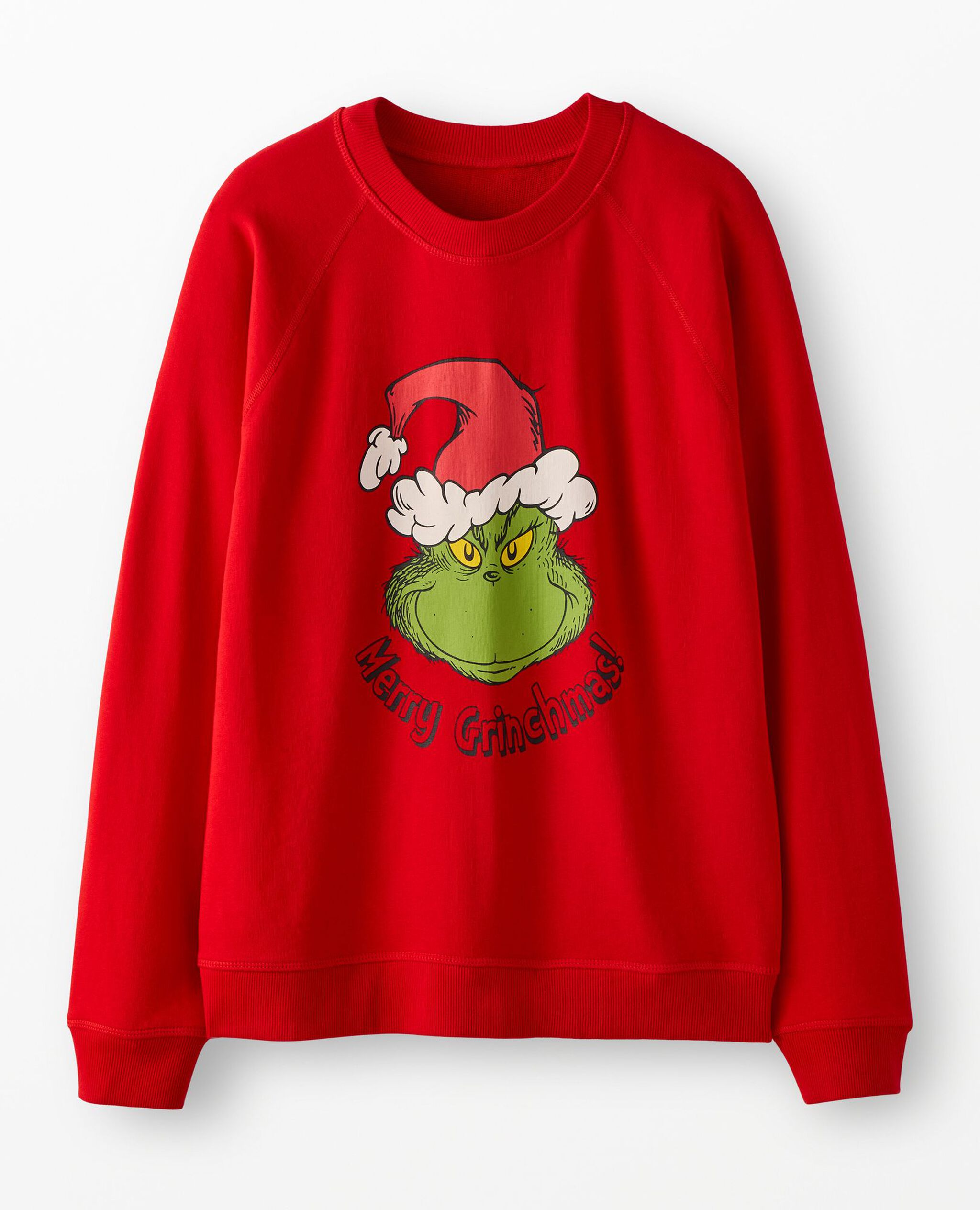 Adult Dr. Seuss Grinch French Terry Sweatshirt in Merry Grinchmas - main