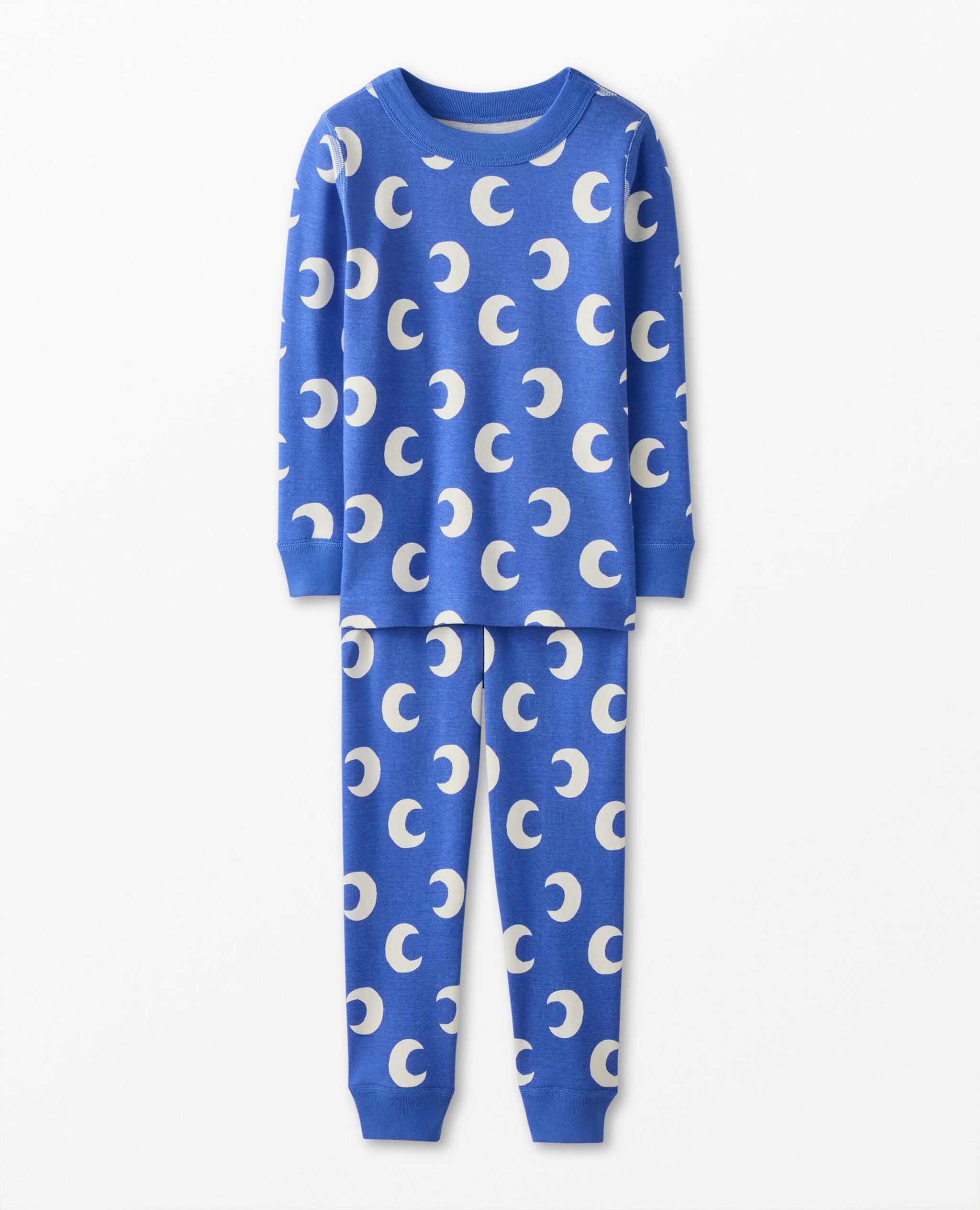 HannaJams™ Pajama Set in Crescent Moon on French Blue - main