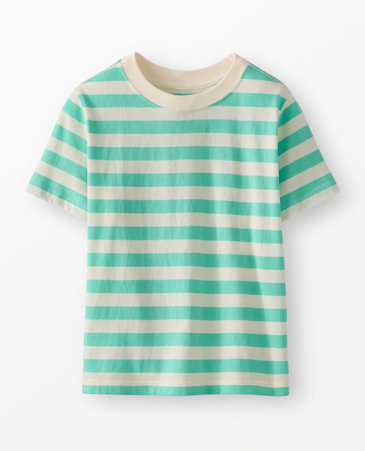 Relaxed Fit Striped T-Shirt in Opal/Ecru - main