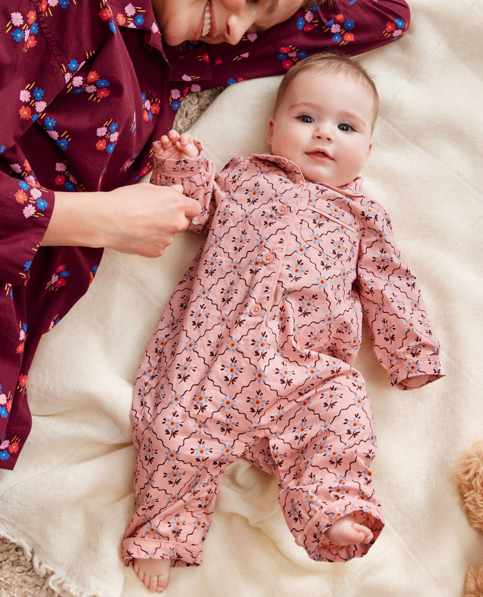 Poplin Sleeper in Floral Decor - main