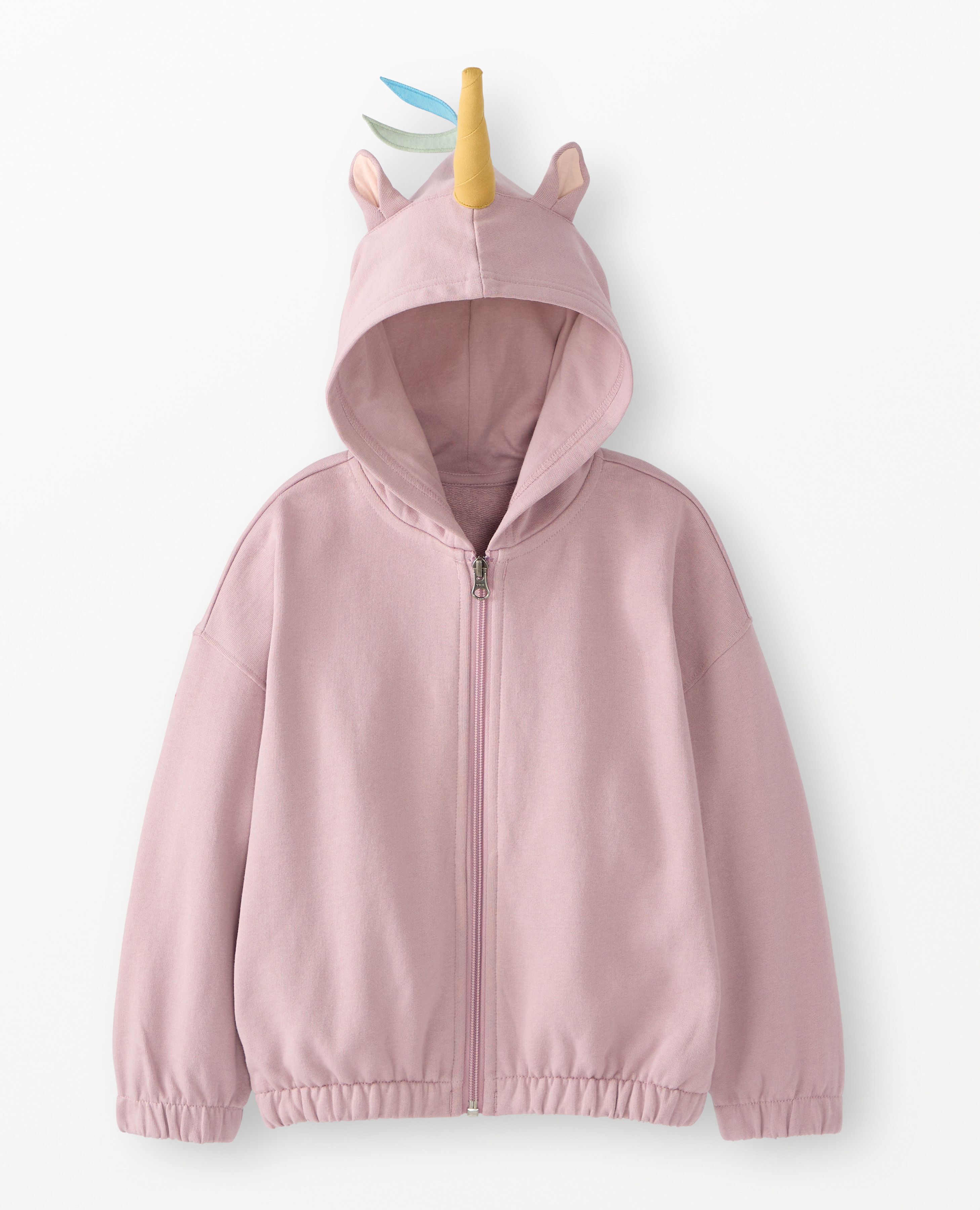 Halloween French Terry Character Hoodie in Fancy Unicorn - main